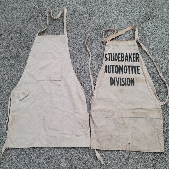 2 Vintage Studebaker Aprons , I Believe these are from the 1950's - Picture 1 of 4